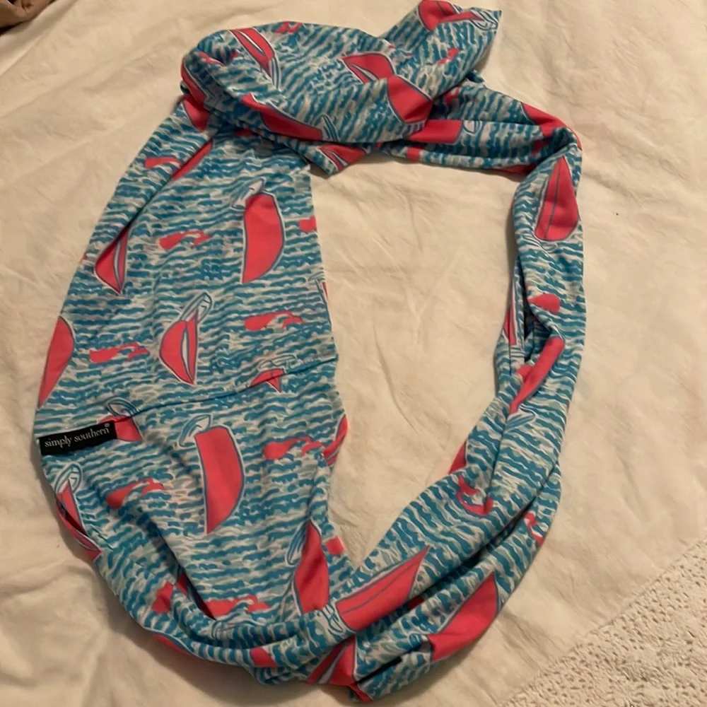 Infinity Scarf with Sailboats - Picture 2 of 3